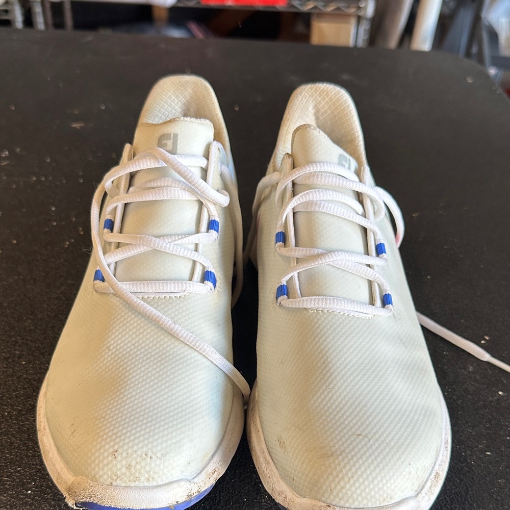 FootJoy White Athletic Shoes with Blue Accents